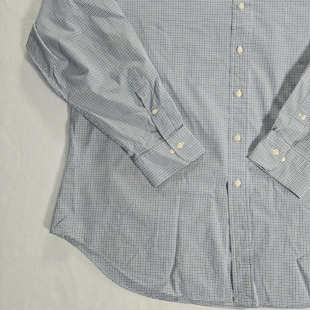 Polo Ralph Lauren Estate Shirt Mens 18 2XL Blue Classic Fit Button Up